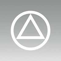 Alcoholics Anonymous Logo - Vinyl 6" wide (Color: WHITE) decal laptop tablet skateboard car windows stickers