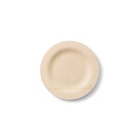 bambu, Veneerware Disposable Bamboo Round Plates, 100% Biodegradable Flat Tableware - 9", Pack of 25