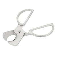 uxcell Stainless Steel Pocket Cigar Cutter Scissor Silver Tone