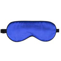 NMM Global 100% Mulberry Silk Sleep Mask Blackout, Cute Natural Sleeping Mask with Adjustable Elastic Strap, Satin Eye Cover for Men Women Adults (Blue)