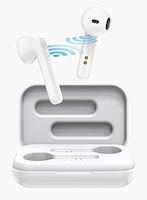 BOSS&KO True Wireless Earbuds T8 Bluetooth 5.0 Headset, One-Step Pairing with Touch-Control Operation, Lightweight Noise-Canceling Headphones with Built-in Mic and Voice Assistant
