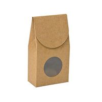 NW Kraft Pinstripe Gourmet Window Boxes, Large - 4 x 2 1/2 x 8 1/2in.