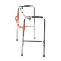 HL Walking Aids for The Elderly, Walker Aluminum Walker Crutches Old Walker Four-Foot Walking Stick Disabled Walker
