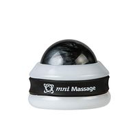 Core Products Mini Omni Massage Ball Manual Roller Massager for Self Massage Therapy Tool, White Cap - Black