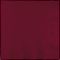 Club Pack of 250 Burgundy Premium 3-Ply Disposable Dinner Party Napkins 8.75"