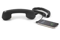 Echo Logico Retro Handset - Soft Touch - Wired Headsets - Retail Packaging - Black (ELO - BLK - ST)