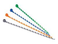 Panduit PLT1M-L8-2 SLATE & RED STRIPED CABLE TIE (package of 100)