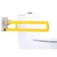 XIHAA Medical Safety Toilet Grab Bar,Grab Rail Wall Mount Toilet Handrails Foldable Disabled Bathtub Grab Bar for Elderly,Yellow
