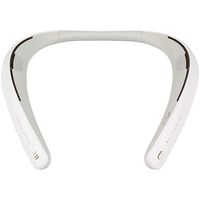 My Theater Wearable Speaker, Slim and Light Weight Neckband Speaker with Bluetooth for Music, Watch TV with Theater Quality 3D Sound, Hands-Free Phone Calls - White