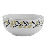 Bowl Creative Soup Bowl Instant Noodle Bowl Salad Bowl Household Ceramic Kitchen Restaurantware Breakfast Bowl Gift) Household tableware, retro bowl (Color : Green, Size : 17.8CM(7IN))
