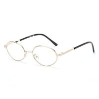 MINCL/Fashion Round Reading Glasses Unisex Alloy Clear Lens Vintage Classic Designer Eyewear (gold, 4.0)