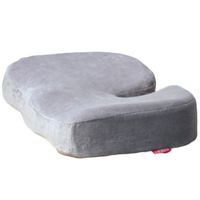 Office Thicken U-shaped Cushion Memory Foam Buttock Pad Cushion For Chair Seat 16"x12"x4" (Gray)