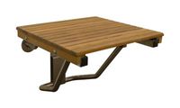 Plantation Teak ADA Wall Mounted Shower Bench/Seat (32"x16")