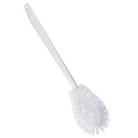 Fuller Brush Bent-Tip Bowl Brush - Durable & Stiff Bristled Toilet Scrubber w/ Heavy Duty Handle - Easy Scrub & Deep Clean Brushing For Home & Commercial Bathroom Bowls