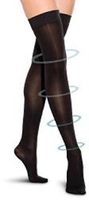 Therafirm Thigh High Stockings - 20-30mmHg Moderate Compression Support Nylons (Sand, XL)