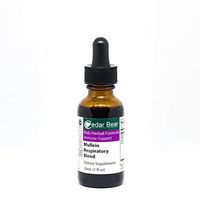 Cedar Bear Mullein Respiratory Blend for Kids a Liquid Herbal Supplement That Moisturizes and Soothes Irritated Respiratory Tissues and Relieves Occasional Dry Coughs 1 Fl Oz
