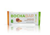 BochaSweet Protein Bar, Chocolate Peanut Butter BochaBar, 21g Grass Fed Collagen, Low Carb, Keto-Friendly, Gluten Free, 12 Count