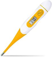 Digital Thermometer Medical, Soft Head Rectal and Oral Thermometer for Adults and Babies, Precision Thermometer for Fever - Accurate and Fast Readings with Fever Indicator (Random Color)