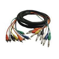 HOSA CPR-807 RCA, 1/4 Inch Phone, 7m (23.1 ft.) x 8 Multi-track Snake Cables