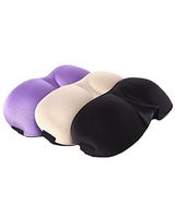 3D Unisex Sleep Mask for Sleeping Contoured Shape with Adjustable Strap Blocks Light for Travel Nap Shift Work Eyeshade (Black)