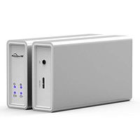 New for DB23A Dual Array Hard Drive Case 2.5 Inch Double Hard Disk RAID Notebook Hard Disk Box Micro-B to USB Mobile HDD Enclosure Case USB 3.0 SATA by iBelly