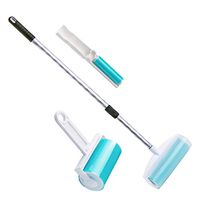 Sticky roller Roller home extended telescopic floor duster clothes sticky hair artifact sticky hair can tearable washable roll clothes wool ball blue plastic + polyacrylic synthetic rubber ,Blue