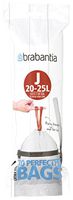 Brabantia PerfectFit Trash Bags, Size J, White
