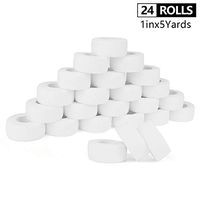 AUPCON Vet Wrap Cohesive Bandage Dog Self Adherent Bandage Wrap Cat Self Adhesive Bandage Horse Self Adherent Bandage Non-Woven Tape for Pet Animal First Aid and Fingers & Toes (24 Rolls, White)