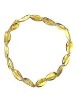 Baltic Amber Adult Bracelet by UMAI – 7 inches – for Men and Women - Anti-inflammatory - Pain Relief for Carpel Tunnel, Arthritis, Headache, Migraine (Lemon Bean)