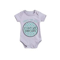 Newborn Toddler Girl Boy Bodysuit - vermers Letter Print Romper Jumpsuits - Unisex Baby Clothes Gray
