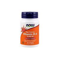 NOW Supplements, Vitamin D-3 2,000 IU, High Potency, Structural Support*, 30 Softgels