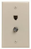 Leviton Combination Phone/Coax Wallplate