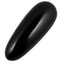 mookaitedeocr Black Obsidian Crystal Massage Wand for Acupuncture Therapy Pointed Stick Tretament, Gua Sha Scraping Tool Reiki Healing Stone