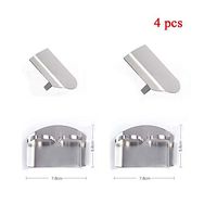 CBT Supply Stainless Steel Finger Guard Knife Finger Guard for Cutting - Finger Protector with 2 Adjustable Rings 4 Pack