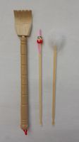 Oriental Handmade Natural Bamboo Ear Pick Ear Wax Remover and Back Scratcher (Extendable), 3 Pcs/Set