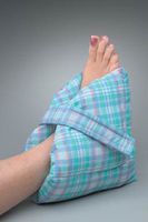 Posey Heel Pillow , Large Pastel plaid