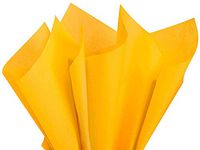 Goldenrod Yellow Art DIY Crafts Tissue Paper for Gift Wrapping 15"X20" 5 Sheets