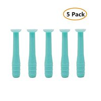 4 Pack Hard Contact Lens Insertion & Remover Tool RGP Plunger for Hard Lenses (Green)