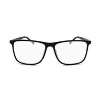 2SeeLife Reading Glasses for Men: Large Retro Readers, Wide Square Eyeglass Frame, Fully Magnified Rectangular Lenses | Matte Black, 2.75
