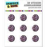 Graphics and More Leopard Animal Print Pink Home Button Stickers Fits Apple iPhone 4/4S/5/5C/5S, iPad, iPod Touch - Non-Retail Packaging - Clear