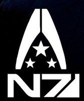 YWS Vinyl Sticker Decal - N7 Mass Effect Logo - Sticker Laptop Car Truck Window Bumper Notebook Vinyl Decal SMA5747