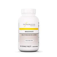 Integrative Therapeutics - Rhizinate, Fructose Free - Deglycyrrhizinated Licorice (DGL) - Suppot Stomach and Intestinal Relief - Original Licorice Flavor - 100 Chewable Tablets