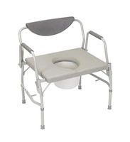McKesson Over-Sized Drop-Arm Commode with 12 QT Bucket