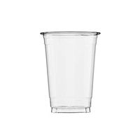 (500 Count) 12 oz Clear Plastic Cups, Disposable Crystal Clear PET Cups for Cold Drinks, To Go Iced Coffee, Juice, Soda, Bubble Boba Tea, Smoothie