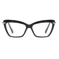 Cat Eye Reading Glasses Frame Crystal Womens Quality Readers Glasses (Black, 1.0)