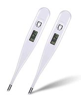 2PCS Digital Thermometer, Body Temperature by Oral, Rectal & Underarm-Clinical Professional Thermometer Rapidly Tests Fever for Baby, Child & Adulteter Rapidly Tests Fever for Baby, Child,Adult & Pet