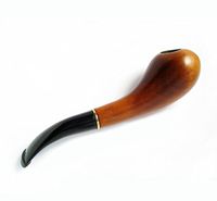 Slim Pipe, Collection Tobacco Smoking Pipe Handcrafted Irish Wooden Pipe "DROP", Fits 9 mm Filters, Designed for real Pipe Smokers.