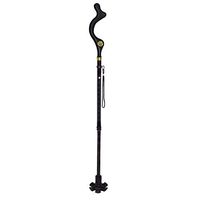 XISURE Adjustable Walking Stick, Lightweight Aluminum Offset Cane with Ergonomic Handle and Wrist Strap - Ideal Daily Living Aid for Limited Mobility