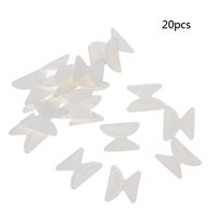 OTGO 10 Pairs Eyeglasses Sunglasses Disposable Adhesive Soft Silicone Non-Slip Stick on Nose Pads (Clear, A :Thickness 1.8 mm/ 0.07" Length: 16 mm/ 0.63")