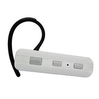Wireless Headset Mono Hands-Free Earphone w Mic Single Earbud Headphone White for MetroPCS LG Aristo - MetroPCS LG G Stylo - MetroPCS LG K10 - MetroPCS LG K7 - MetroPCS LG Optimus Exceed 2